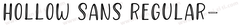 Hollow Sans Regular字体转换